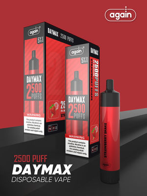 again DAYMAX Disposable Vape 2500 Hits FCC TPD MSDS certificate