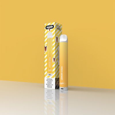 2% Flavored Disposable Vape Pod Cool Lemon Cola 26g Full Charged 500mah