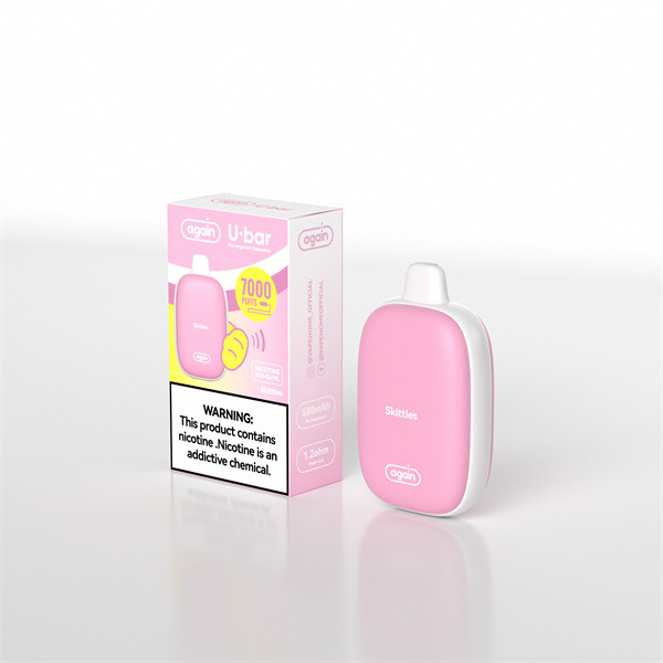 Candy Taste Rechargeable Disposable Vape U Bar Type C Charging Port