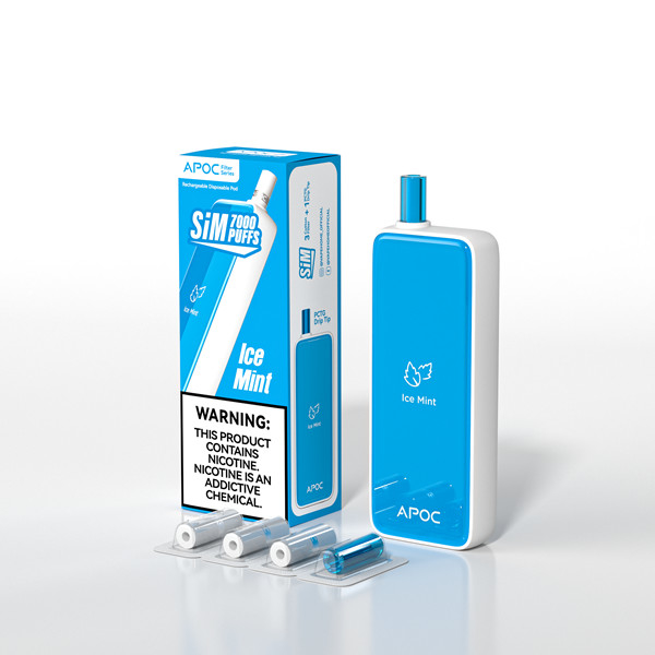 APOC POOTA AIO Rechargeable Disposable Vape E Cigarettes With 4 Filtes