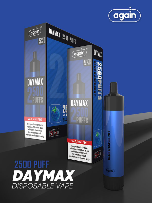again DAYMAX Disposable Vape 2500 Hits FCC TPD MSDS certificate