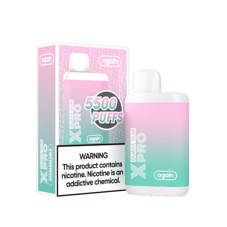 again X PRO 5500 puffsdisposable vape pod
