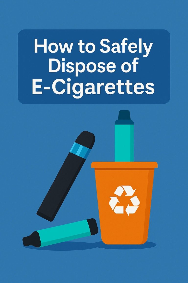 How to Safely Dispose of E-Cigarettes What Everyday Users Should Really Know